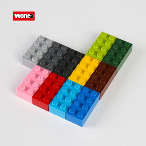 WOMA <strong>TOYS</strong> Compatible With <strong>All</strong> Major Brands Brick 2 X 4 High Small Building Block STEM Classic Accessories Moc 2*4 Dots (3001) - Product Image 1