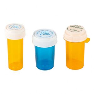 6DR 8dr 10dr 13dr 16dr 20dr 30dr 40dr 60dr con kháng đảo ngược nắp nhựa lọ nhựa Pill chai Pill chai - Product Image 6
