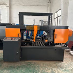 GZ4243 ad alta precisione CNC Bandsaw macchina programmabile PLC controllo a velocità variabile taglio manuale lama strisciò - Product Image 3