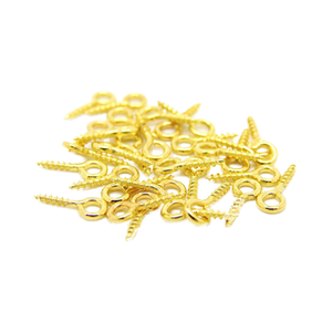60PCS各种镀铜钢杯钩、吊环螺钉和左旋钩，定制家庭服务和工具箱DIY - Product Image 5