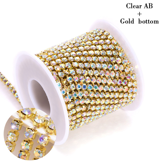 Base de cristal AB-oro