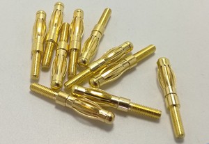 4mm muz fiş altın kaplama ile iplik 3mm Panel montajlı M3 cıvata gömme yalıtımsız fiş adaptörü konektörü küçük miktar - Product Image 3