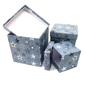 Caja de embalaje de regalo portátil, conjunto de cajas de regalo con anidadas cuadradas multicolor para cumpleaños, boda, San Valentín, Extra grande - Product Image 3