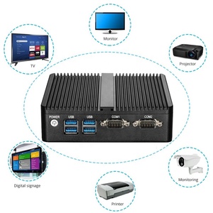 In-tel ce-leron J6412 J4125ミニPC 2 LAN 2 COM 6 USB BIOS WIFI DDR4 8G小型パーソナルデスクトップメインフレームコンピュータ - Product Image 2