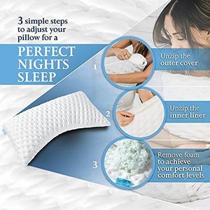 Yan uyku yastık boyun ve omuz ağrı kesici için ayarlanabilir bellek köpük yatak uyku için yastıklar - Product Image 4
