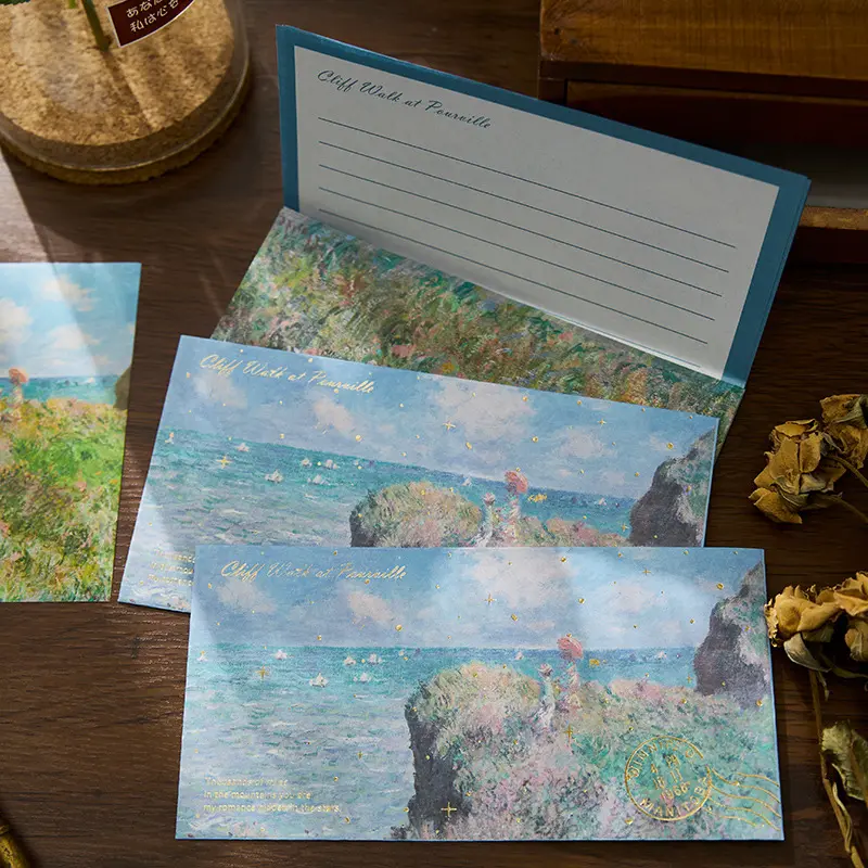 Manuscrit doux série créatif Ins vent main livre matériel étudiant petit Prince peinture à l'huile enveloppe lettre ensemble