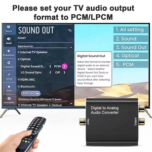 SY 2024 Otro audio doméstico 1080P Convertidor de audio digital a analógico Convertidor de adaptador de audio óptico a analógico - Product Image 6