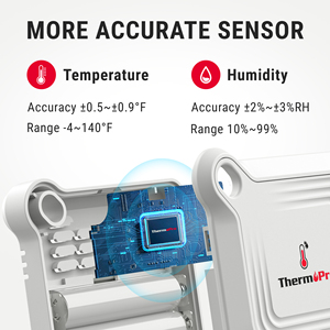 ThermoPro Termómetro Interior 260FT Control Remoto por Aplicación 2 Años de Almacenamiento de Datos Monitor de Temperatura y Humedad para Sensor Doméstico - Product Image 3