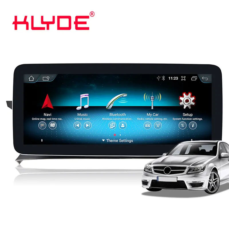 KLYDE 10.25/12.3 "Android 13 autoradio per Mercedes Benz classe C W204 2007-2014 Carplay lettore multimediale