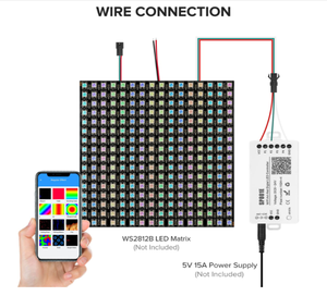 Светодиодный Wi-Fi контроллер WS2812B WS2811, управление через приложение для iOS и Android, светодиодный драйвер SP801E для цифрового модуля освещения, 5 В-24 В постоянного тока - Product Image 3