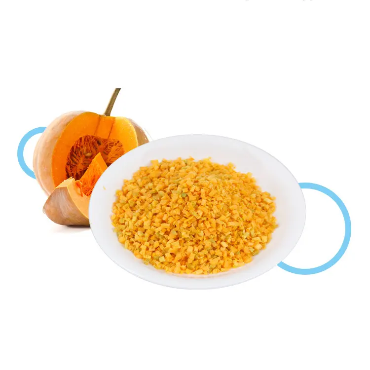 FYFD005V High Healthy 5*5*5mm freeze dried vegetable freeze dried diced pumpkin