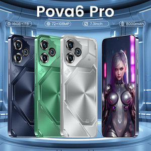 2025 POVA6 5G küresel nötr HD delikli ekran çift SIM kart Octa çekirdek Android 14 Smartphone 108MP 16 + 1Tb büyük ROM İngilizce - Product Image 2