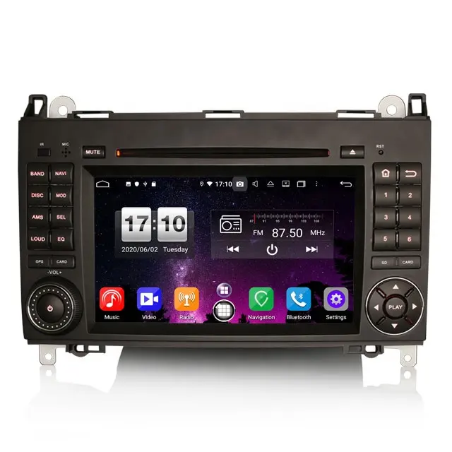 Erisin ES8702B 7 "Octa-Core Android 10.0 Car DVD 4G DAB + DSP per Benz B200 Viano vito Android auto postale