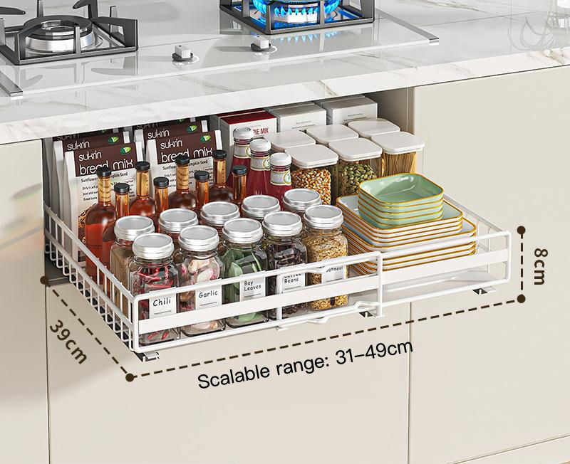 Blanc - Petit support de rangement de 8 cm de hauteur