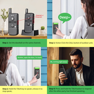 Timbre inalámbrico de largo alcance de 16 canales con intercomunicador: funciona con pilas y la mejor opción - Product Image 5