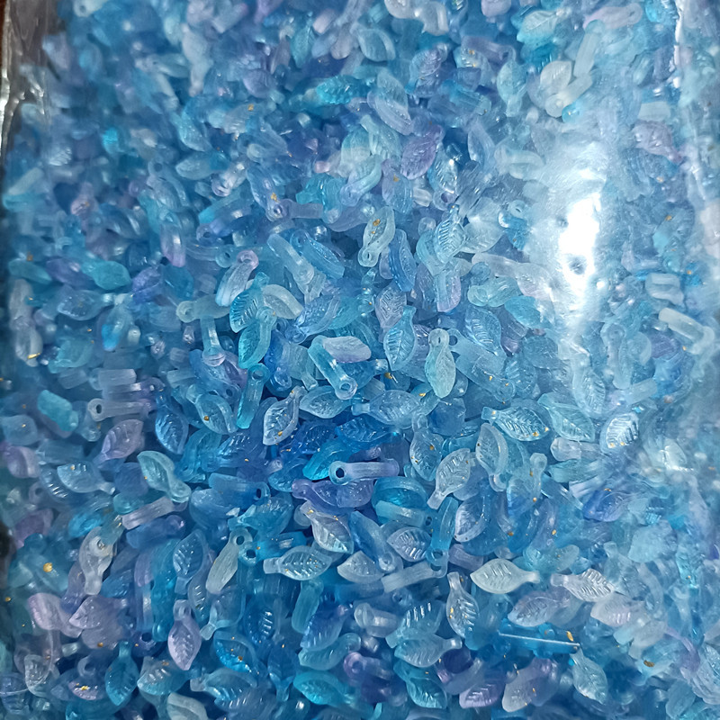 เคลือบสีทองสีม่วงสีฟ้าใบเล็ก