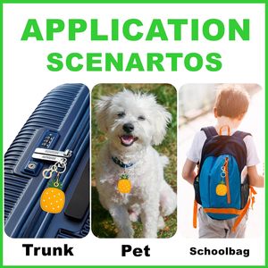 Échantillon gratuit Self Défense Anti-Scratch Finder GPS Tracker Case Air Tag Cover Ananas PU Leather Car Key Holder Porte-clés - Product Image 5