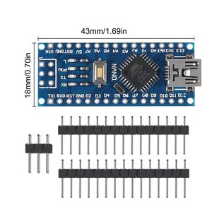 Lorida Nano V3.0 CH340 Chip USB TTL Atmega328P Enhanced Version Development Board Starter Kit Nano Mit Arduino IDE