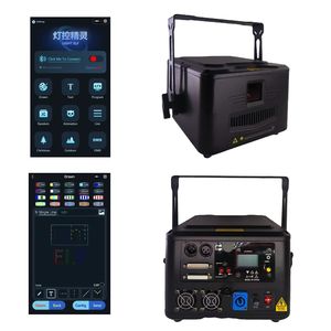 10 Вт RGB Свадебный лазерный проектор DJ сценический RGB огни с контроллером ILDA <span class=keywords><strong>DMX</strong></span> полноцветные огни Lazer Show Projection - Product Image 5