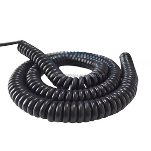 Saf bakır 2.5/10 Mm2 yüksek güç Spiral kablo endüstriyel uygulama bahar tel 2 3 12 çekirdek 4 kare genişleme güç kablosu - Product Image 1