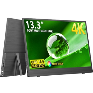 13.3 inç LCD LED küçük monitörler 4K 3840*2160P oyun monitörü IPS Panel ekran anahtarı için USB taşınabilir monitör - Product Image 1