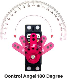 20Kg <strong>Robot</strong> Servo &amp; Servo Arms Ball Bearings Plastic Case Core Motor 180 Degree Servo to Make <strong>Robot</strong> Using <strong>Arduino</strong>