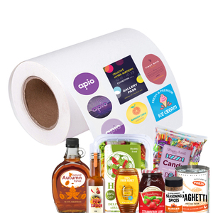 Papel térmico directo multicolor para diseño de logotipo DIY Etiqueta de nombre Codificación de color Etiquetas térmicas redondas - Product Image 3
