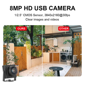 8MP 3200 Imx317 1.4毫米220度全景高清安全网络摄像头UVC CMOS迷你USB摄像头30fps 4k工业控制 - Product Image 3