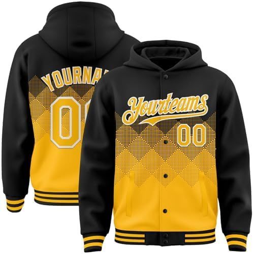 Negro degradado y amarillo