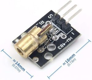 Acxico 2 juegos de módulo de sensor receptor de transmisor láser no modulador para Arduino AVR Compatible con electrónica de sensor láser
