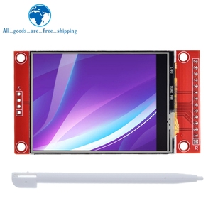 TZT 2.4 "240x320 SPI TFT LCD modulo porta seriale + 5V/3.3V PBC adattatore Micro ILI9341 / ST7789 LED bianco (con tocco) per Arduino - Product Image 6