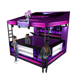 Tùy chỉnh nhôm Backlit Pub hiển thị xách tay seg in ấn hiện đại quán cà phê thanh Triển Lãm Đứng - Product Image 1