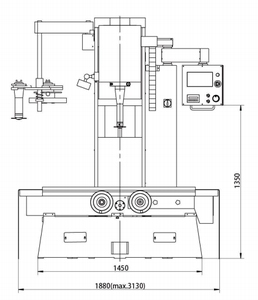 FB200 fresatrice per alesatura verticale multifunzione in alesatura per blocco motore con dispositivo di blocco rotativo a V 4 ° asse - Product Image 6