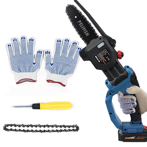 Mini testere 6-Inch ile 2 pil akülü güç zincir testereleri ile güvenlik kilidi el küçük testere için ahşap kesme ağacı - Product Image 5