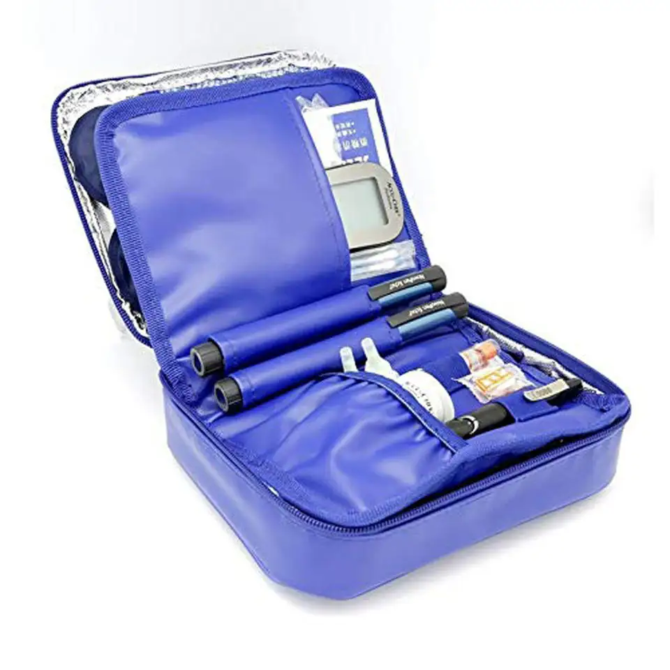 Großhandel Custom Insula ted Diabetic Insulin Cooler Bag Fall Erste Hilfe Medical Bag Isolierte Medikamente für 24 Stunden Ice Packs