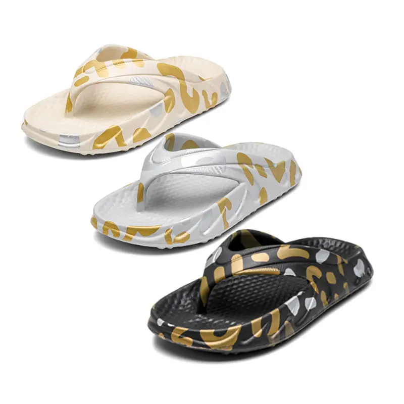 Zapatillas informales con logotipo personalizado para mujer, sandalias de masaje eva para el hogar, Chanclas de playa para verano