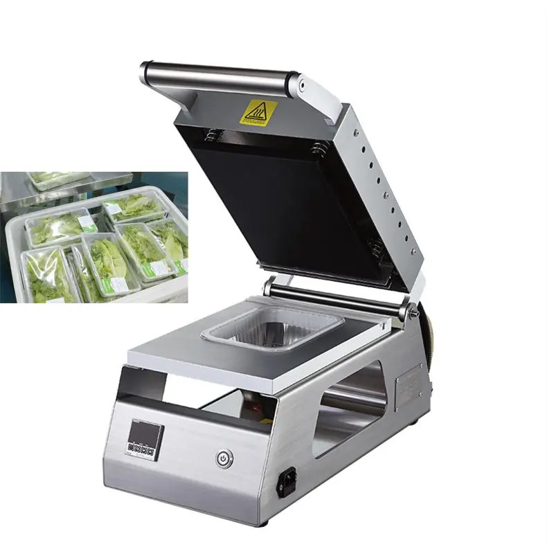 मैनुअल प्रकार खाद्य ट्रे सील मशीन खाद्य ट्रे मुहर खाद्य ट्रे पैकिंग मशीन