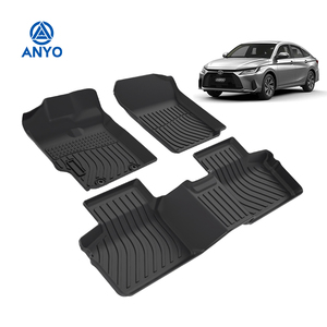 3D kauçuk ayak gövde halılar Toyota Vios Mat Yaris Ativ Yaris Sedan Yaris XP210 için TPE zemin Mat 2023-2024 derin çanak paspas - Product Image 3