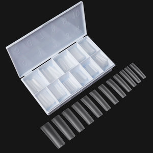 Traceless Nail <strong>Tips</strong> 500 Pcs / Box Artificial Finger <strong>Tip</strong> Xxxl extra Long square Straight Half Cover Matte Nail <strong>Tips</strong> - Product Image 5