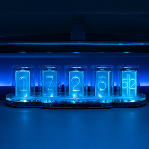 Luce LED Nixie tubo orologio simulazione regalo digitale RGB 7 colori 6 modalità di visualizzazione in acrilico bagliore casa gioco da tavolo decorazione Timer - Product Image 3