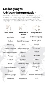 Open Ear Smart Translators para tradução simultânea em tempo real 142 idiomas para o sistema IOS para comunicação acadêmica