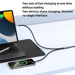 Fabrika doğrudan satış 2-in-1 100W süper hızlı şarj kablosu tip c Android Apple tipi C için uygun - Product Image 2