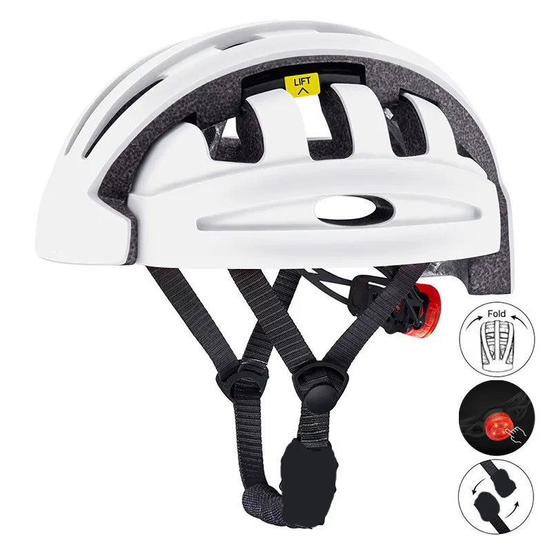 Capacete dobrável bicicleta helemet Bicicleta capacete flexível tamanho pequeno mutável para bicicleta dobrável