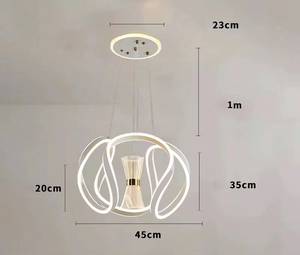 Controlled Modern Pendant <strong>Lamp</strong> 3 Color Bulk <strong>LED</strong> Chandelier Living Room <strong>LED</strong> Chandelier Simple Corridor <strong>Loft</strong> Chandelier Lighting - Product Image 4