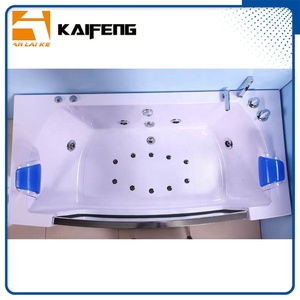 Vasca da bagno con idromassaggio rettangolare in stile interno europeo controllata da Computer con Radio FM e KF-637 Bluetooth - Product Image 2