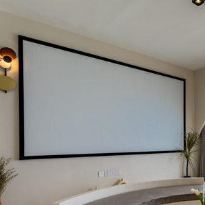 16:9 60-133 &quot;Wide <strong>Frame</strong> 4.5cm Home Theater Wall Black Crystal Light Resistant HD <strong>Fixed</strong> <strong>Frame</strong> <strong>Projection</strong> <strong>Screen</strong> - Product Image 2