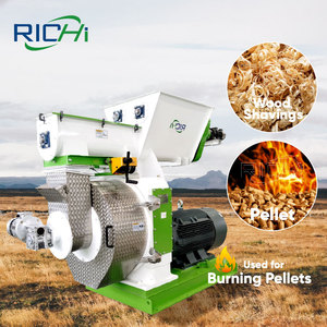 Richi sinh khối gỗ viên nhiên liệu làm máy CE chứng nhận 1-2T/h Thông log mùn cưa gỗ nhỏ pelleting thực vật - Product Image 1