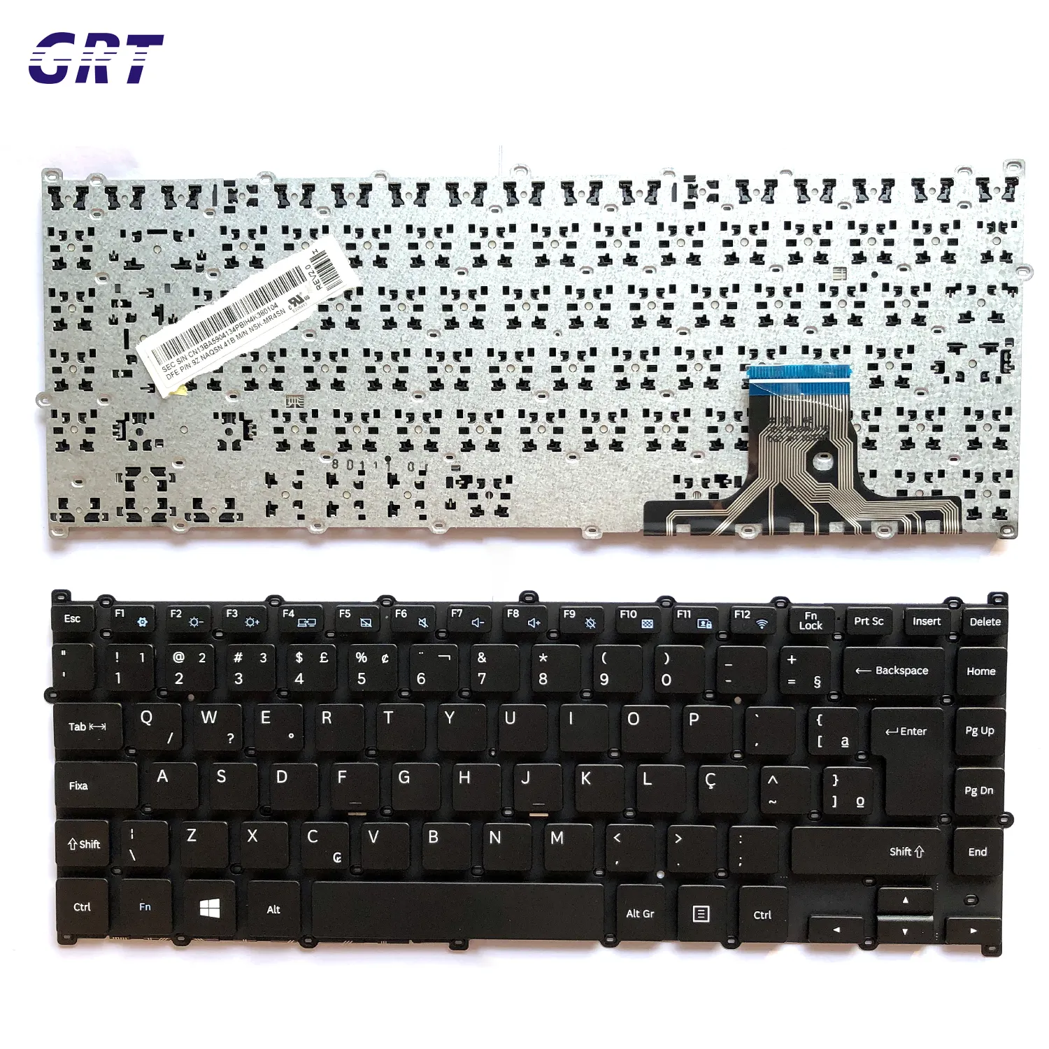 Teclado de ordenador portátil BR para Samsung, X23, X41, NP300E5M, NP300E5L, NP300E5K, NP500R5H, diseño brasileño, OEM