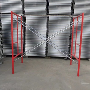 Construção Pintado Q235 Andaimes <span class=keywords><strong>H</strong></span> Tipo Quadro Aço Andaimes Sistema para Venda