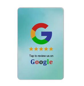 Benutzer definierte NFC Google Review Visitenkarte mit QR-Code für Social Media Digital Card Nfc Stand Custom - Product Image 4